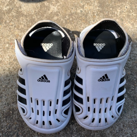 Toddler size 5 adidas.  High tops are size 6. - Picture 2 of 5